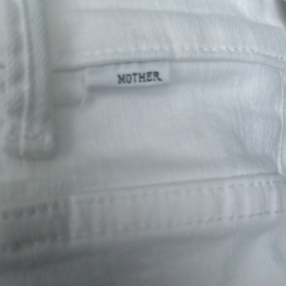 MOTHER the hustler ankle fray white jeans size 27 - Picture 9 of 14